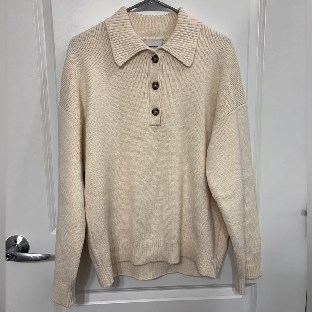 Reformation Brooklyn Organic Cotton Sweater